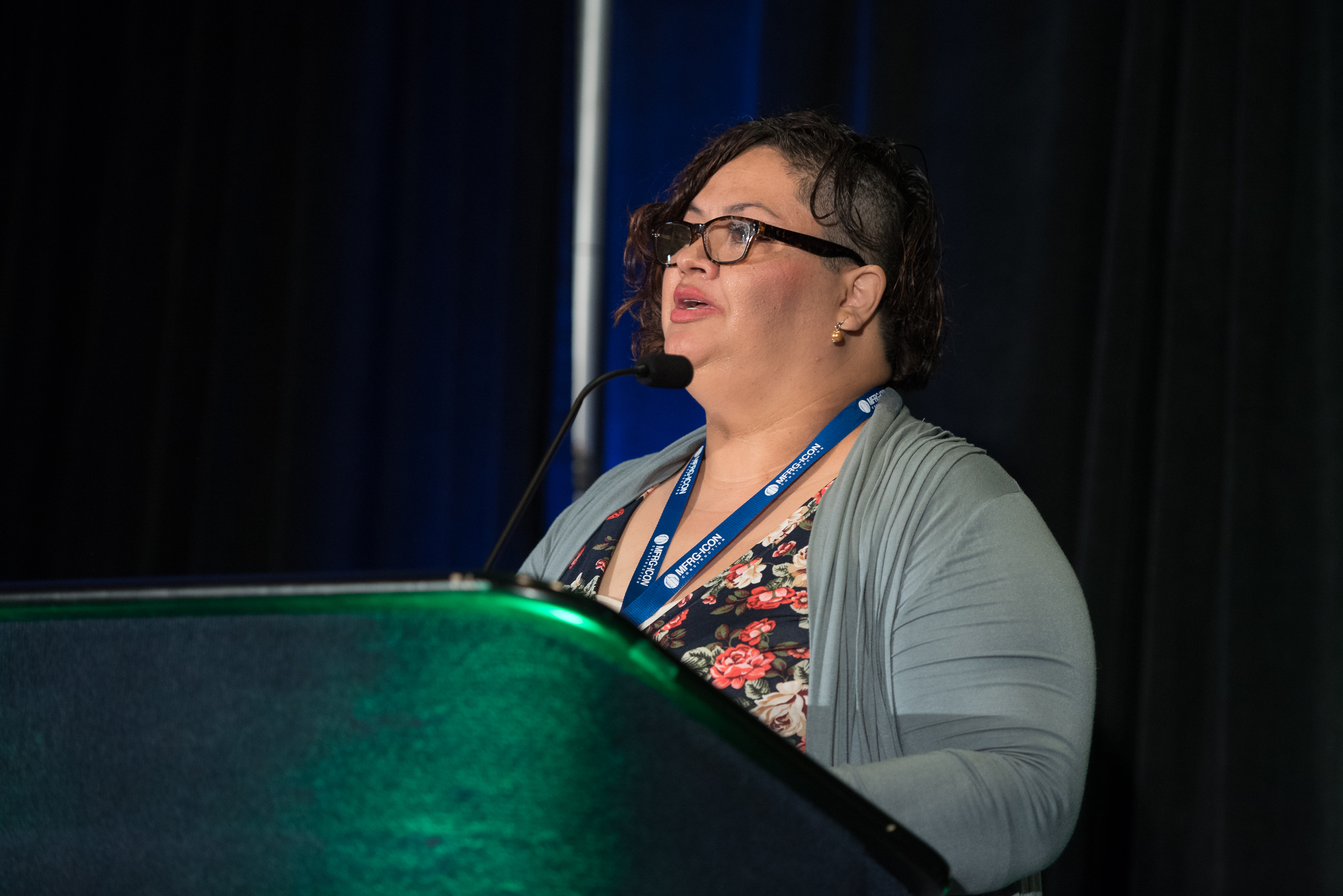 Miriam Rodriguez, RUN member of San Diego speaking at the Housing California Annual conference in March of 2018